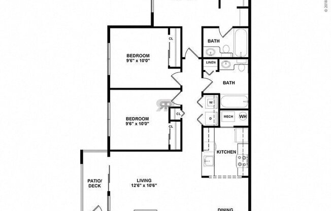 3 beds, 2 baths, 1,146 sqft, $2,599