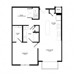 1 bed, 1 bath, 849 sqft, $1,650