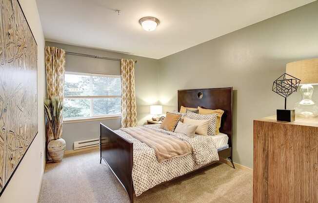 Private Master Bedroom, at Newberry Square Apartments, 16116 Ash Way, WA