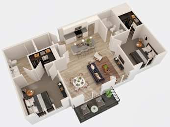 2 beds, 2 baths, 1,055 sqft, $2,046