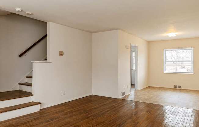 apartment floor plan with hardwood floors