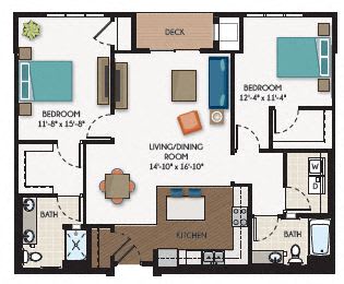 2 beds, 2 baths, 1,313 sqft, $2,202