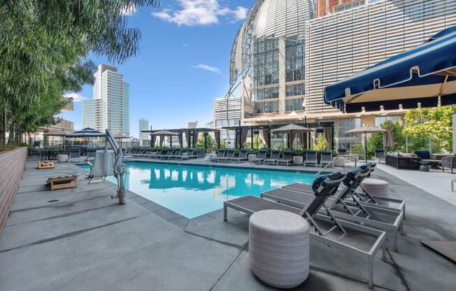 the pool at the colony hotel