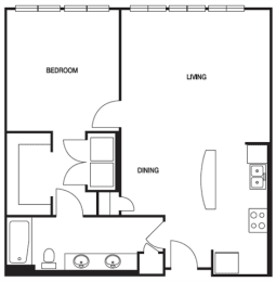 1 bed, 1 bath, 866 sqft, $1,649