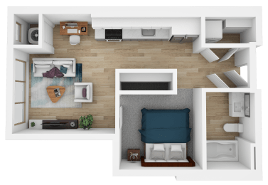 1 bed, 1 bath, 488 sqft, $1,565