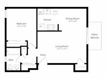 1 bed, 1 bath, 675 sqft, $2,375