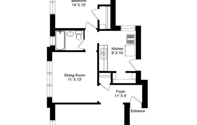 1 bed, 1 bath, 950 sqft, $1,395, Unit 5137-1