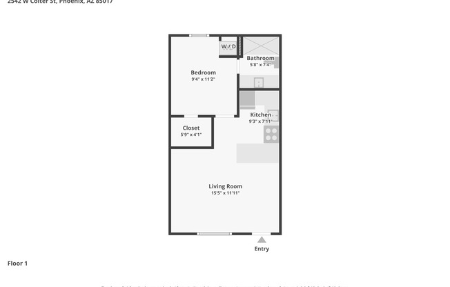 1 bed, 1 bath, 450 sqft, $1,445, Unit 49