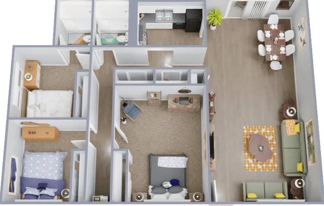 3 beds, 2 baths, 1,250 sqft, $1,600