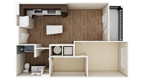 1 bed, 1 bath, $1,543