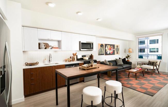 Chef-inspired kitchens featuring quartz countertops, designer cabinetry, and sleek under-cabinet lighting.