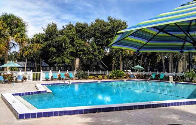Swimming Pool at Somerset Apartments in Largo, FL
