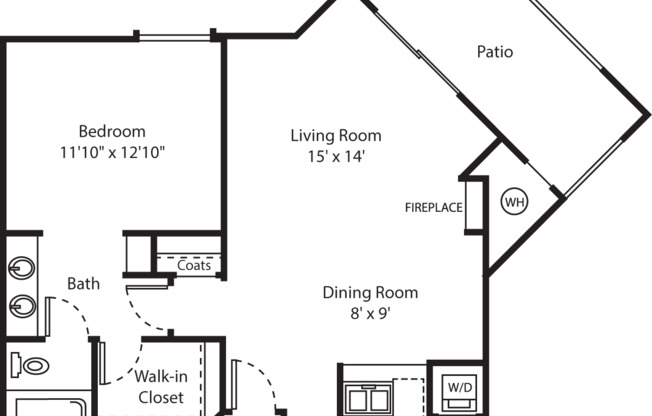 1 bed, 1 bath, 802 sqft, $2,375, Unit 9313
