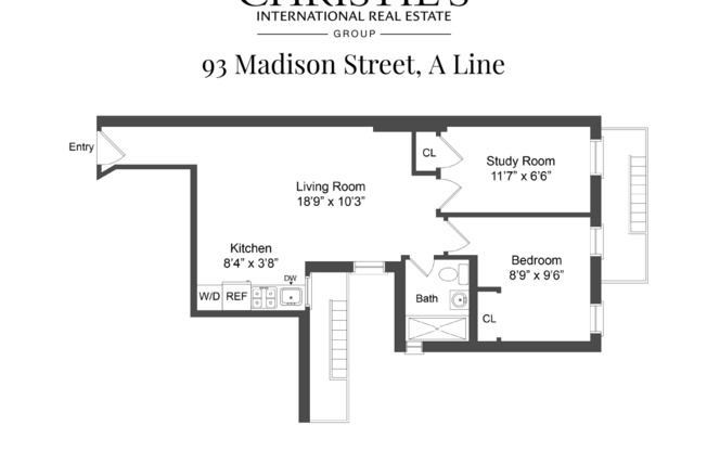 2 beds, 1 bath, $3,895, Unit 3A