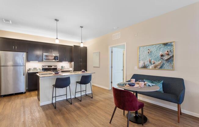 dining and living room