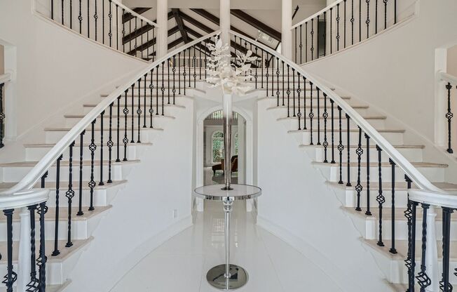 Furnished Estate Home - Double Curved Stairway - Marble Floors - Waterfall Island