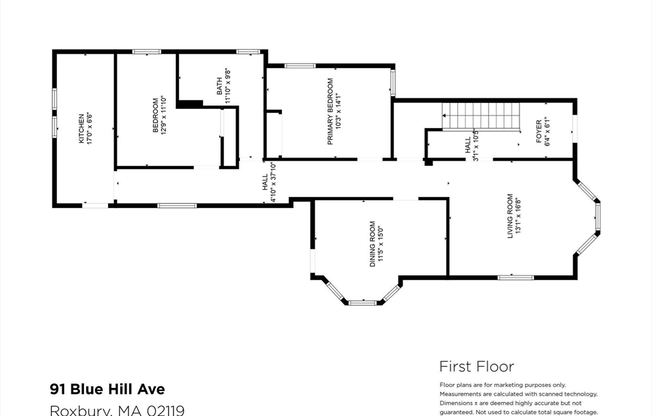 3 beds, 1 bath, 1,300 sqft, $3,600, Unit 1