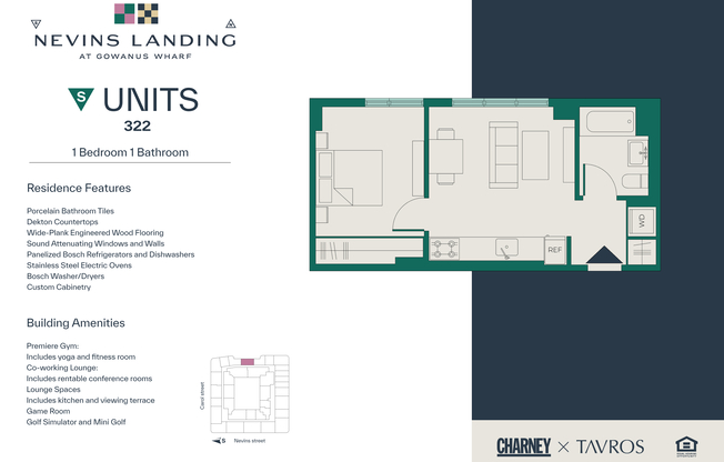 1 bed, 1 bath, $4,300, Unit 322