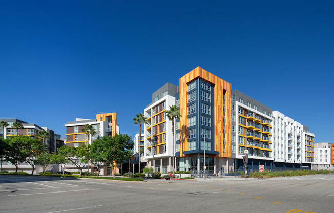 the building where the apartment is located