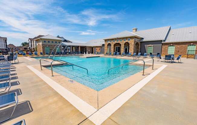 Sparkling Pool at Parkside Grand Apartments in Pensacola, FL