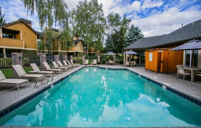 Two Seasonal Swimming Pools at Apartments Near Vancouver Mall