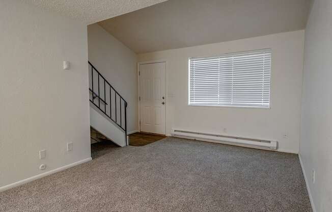 The Willows Apartments living room and front door