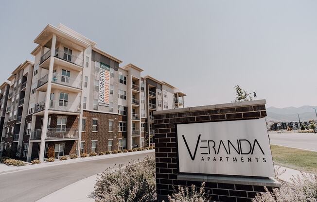 Entry Sign at Veranda Apartments, Draper, Utah