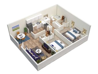 2 beds, 1 bath, 939 sqft, $1,145