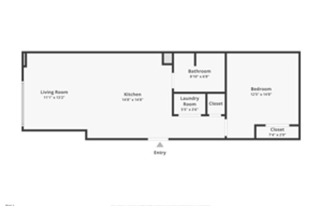 2 beds, 1 bath, 986 sqft, $1,550, Unit Apt 8