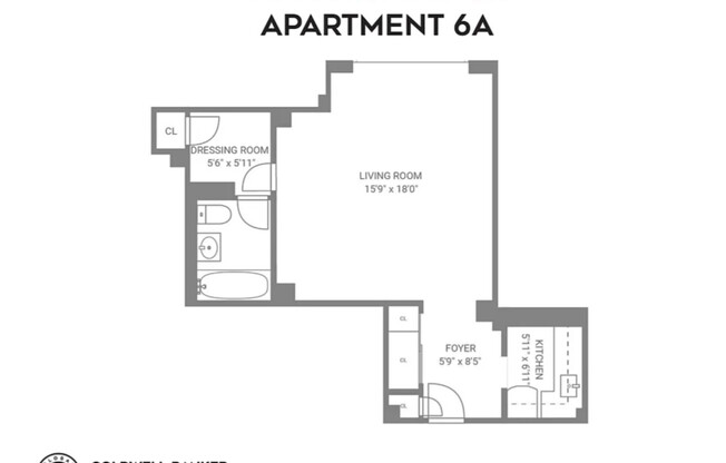 Studio, 1 bath, $3,700, Unit 6A