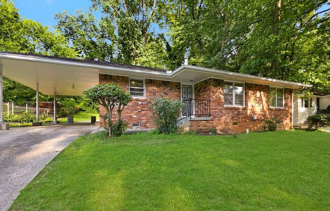 Updated Ranch Home with Hardwood Floors & Large Yard Near Downtown Atlanta