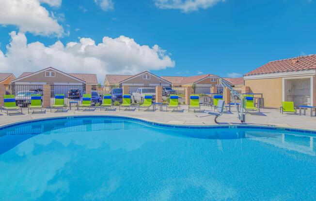 a large pool of water