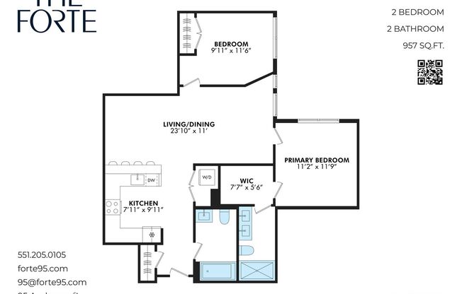2 beds, 2 baths, 977 sqft, $3,999, Unit APT. 515