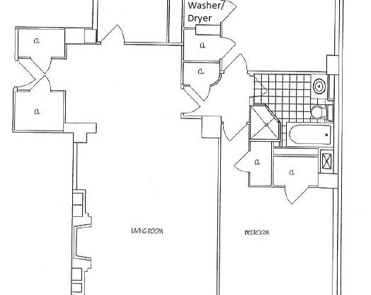 2 beds, 2 baths, 1,464 sqft, $13,200, Unit 16D