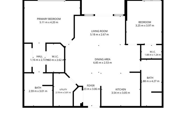 2 beds, 2 baths, 1,330 sqft, $1,698, Unit 409