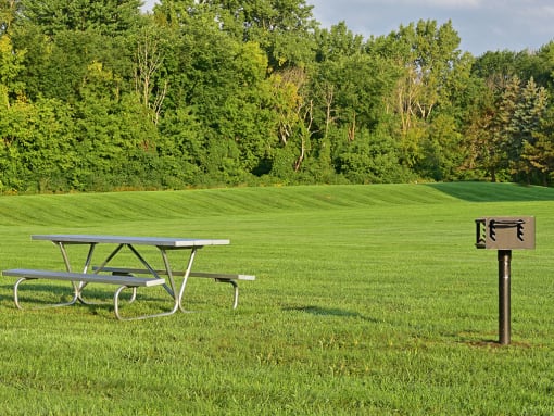 Picnic and Grilling Area at Huntington Place, Essexville, MI, 48732