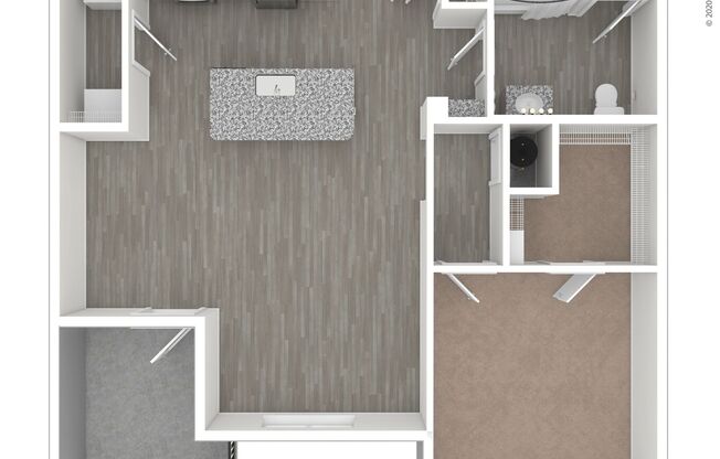 1 bed, 1 bath, 812 sqft, $1,615