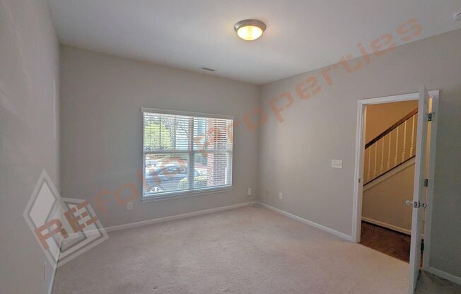 Great Location 3 Story 3 Bedroom, 3.5 Bathroom Townhouse with Rear Entry Attached 2 Car Garage in Bloomsbury at Cary Park, Cary, Available Aug 7th!