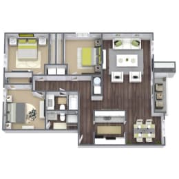 3 beds, 2 baths, 1,241 sqft, $1,762