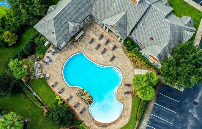 Aerial view of pool  at Reserve Bartram Springs, Jacksonville, FL
