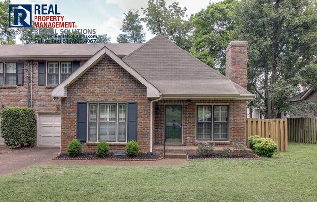 Adorable 3 bd home in the Heart of Green Hills! Lawncare included, fence & attached garage!