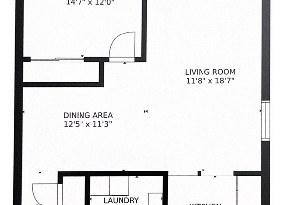 1 bed, 1 bath, 756 sqft, $2,500, Unit 720
