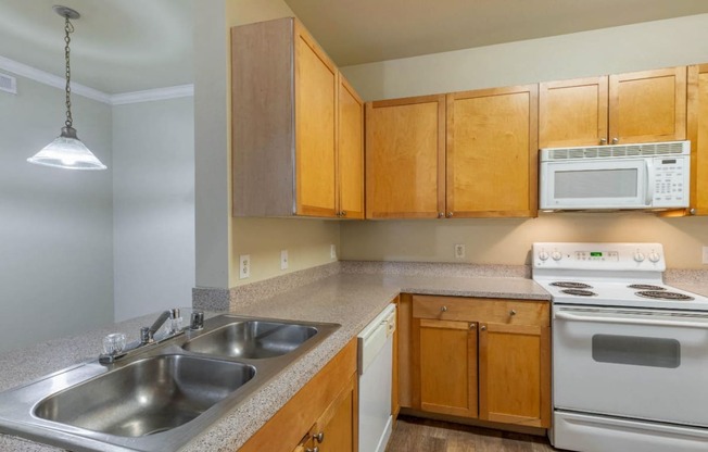 Fully Equipped Kitchen with Double Basin Sink