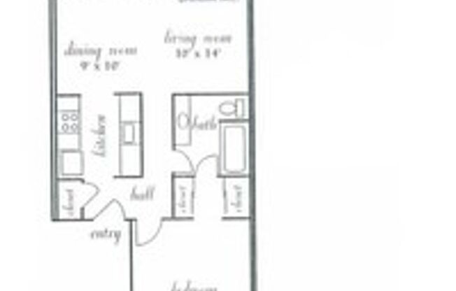 1 bed, 1 bath, 717 sqft, $1,370, Unit A21