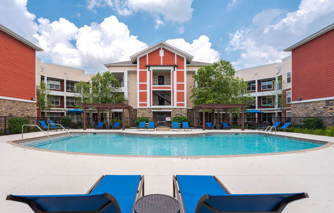 our apartments have a large pool at our apartments