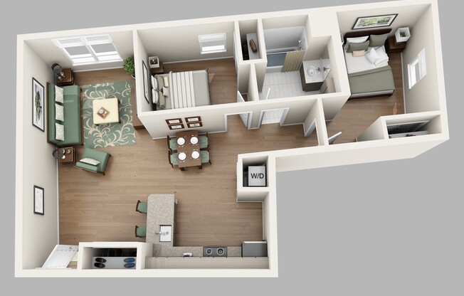 2 beds, 1 bath, 753 sqft, $2,650, Unit 314