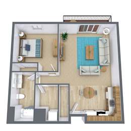 1 bed, 1 bath, 759 sqft, $1,335