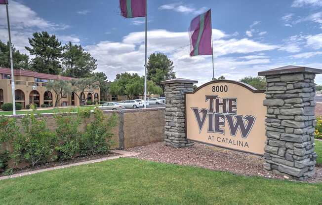 Signage at The View At Catalina Apartments in Tucson, AZ