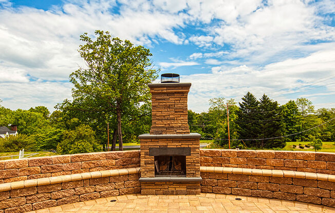 Fire pit at Logans Landing Apartments in Lynchburg VA