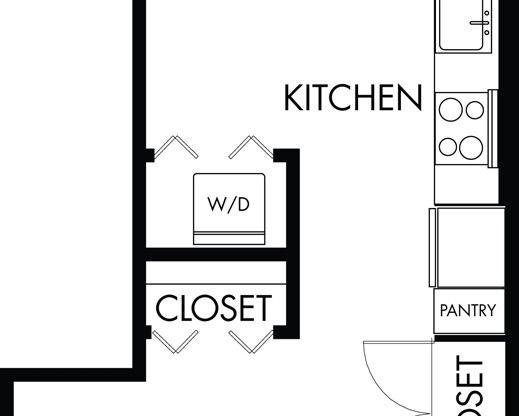 Studio, 1 bath, 612 sqft, $1,975, Unit 365